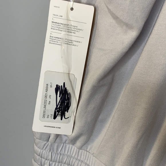 NWT Lole abisha light grey athletic dress NEW L - Picture 6 of 7